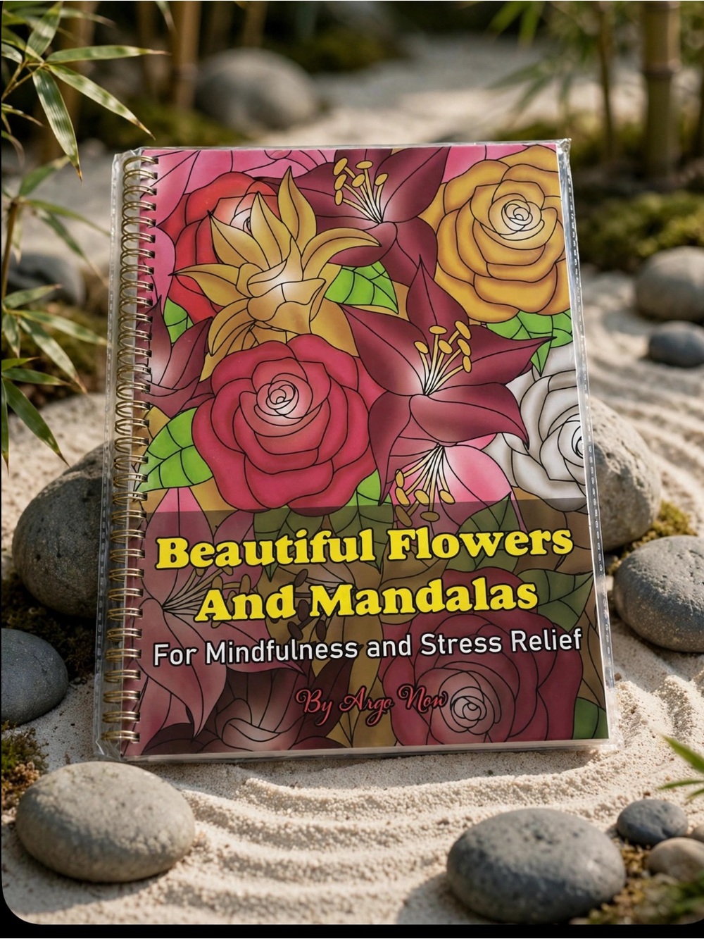 Beautiful Flowers & Mandalas for Mindfulness Stress Relief Women’s Coloring Book